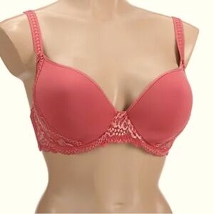 Simone Perele bra - Promesse 3D Spacer Foam Plunge Bra w/ Racerback pink